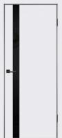 Премьер 310 Белый Софт/Стекло черное алюм. кромка черная (с 2-х сторон)